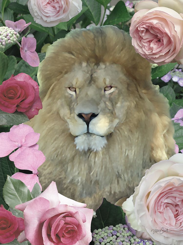 Floral Lion art print by Diane Stimson for $57.95 CAD