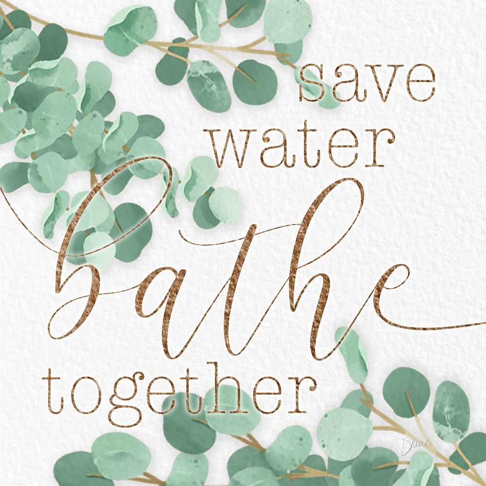 Mint Save Water art print by Diane Stimson for $57.95 CAD