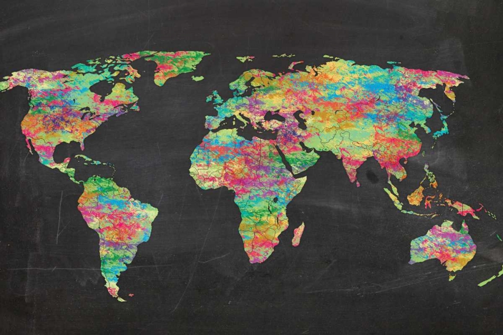 World Chalk Kids art print by Lauren Gibbons for $57.95 CAD