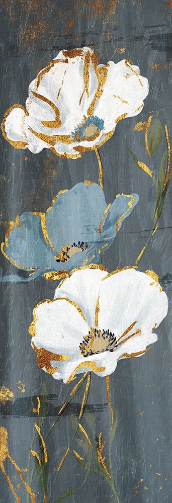 Three Flower Gold Accents Mate art print by Jace Grey for $57.95 CAD