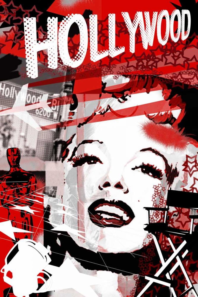 Marilyn Red Hollywood art print by Jace Grey for $57.95 CAD