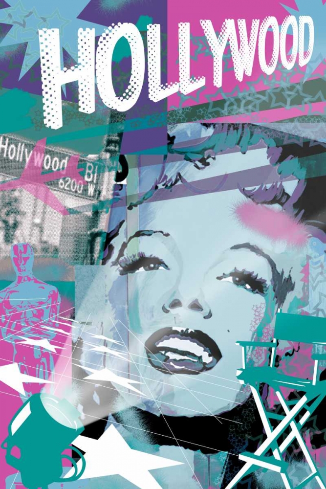 Marilyn Blue Hollywood art print by Jace Grey for $57.95 CAD