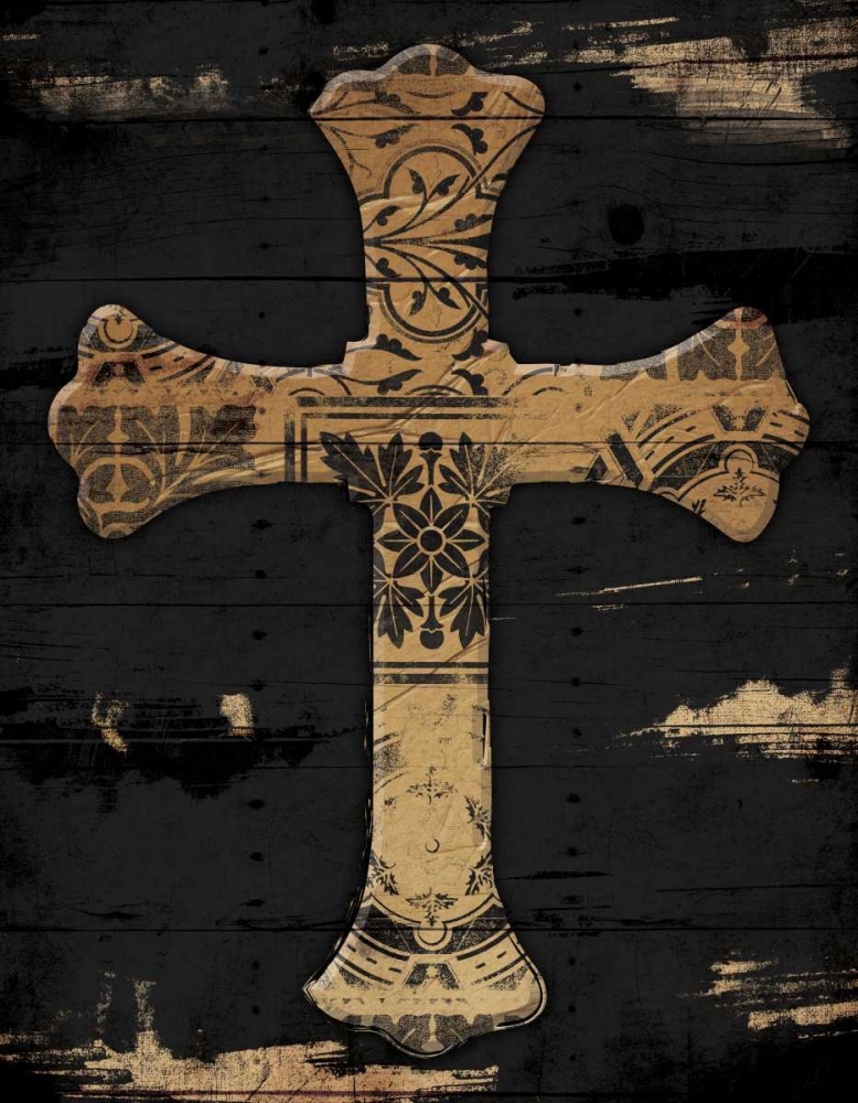 Gold Cross 2 art print by Jace Grey for $57.95 CAD