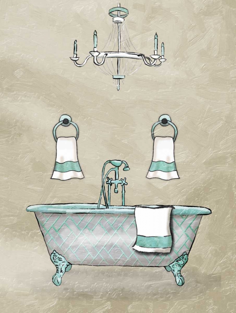 Chip Teal Bath art print by Jace Grey for $57.95 CAD