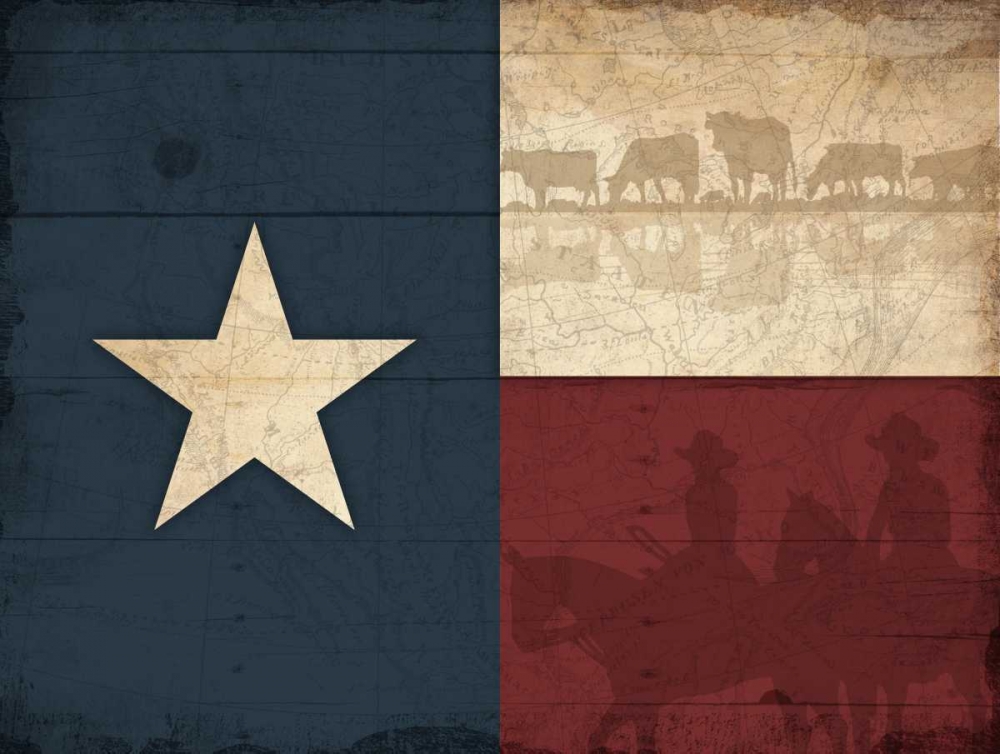Texas Flag art print by Jace Grey for $57.95 CAD