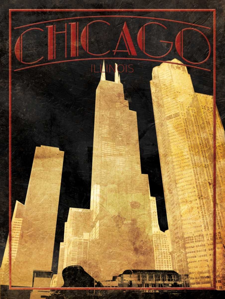Gold Chicago art print by Jace Grey for $57.95 CAD