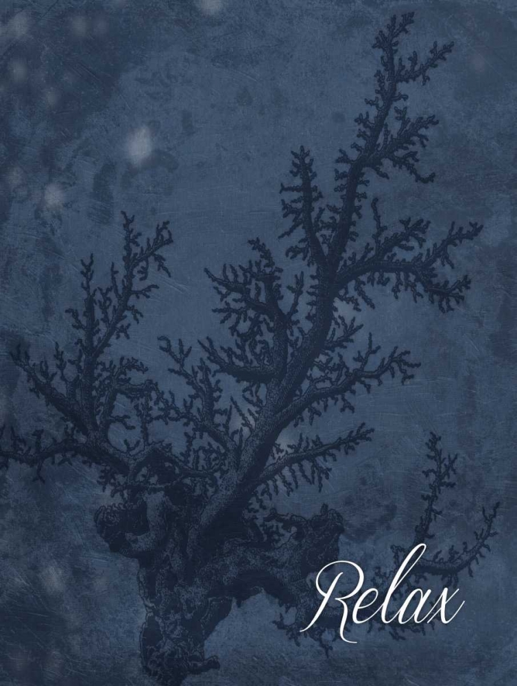 Blue Water Coral Relax art print by Jace Grey for $57.95 CAD