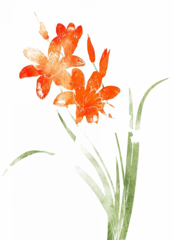 Watered Down Bright Orange art print by Jace Grey for $57.95 CAD