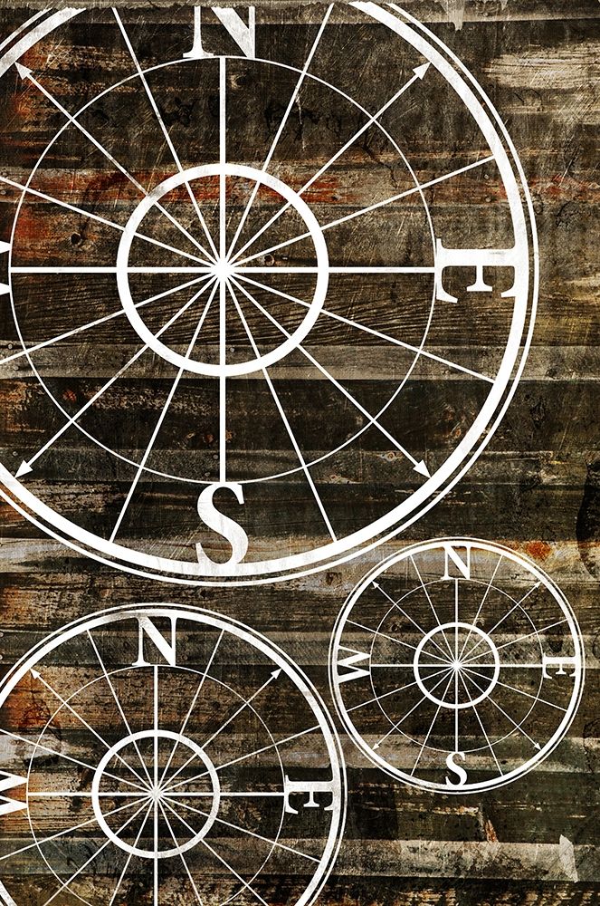 Compass Wood art print by Jace Grey for $57.95 CAD