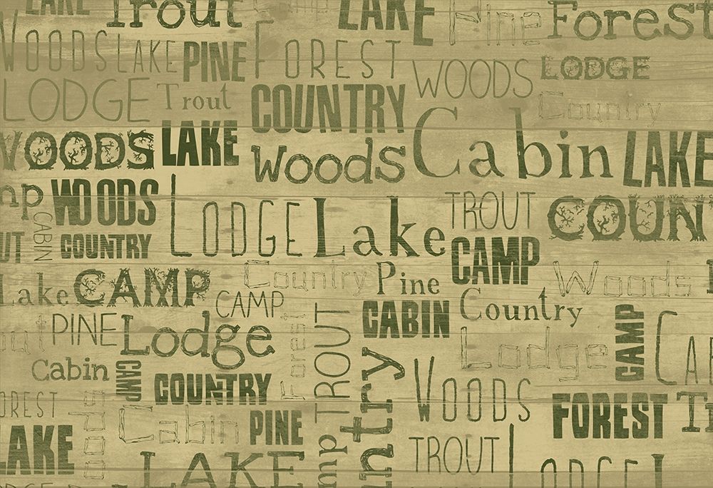 Lodge Type art print by Jace Grey for $57.95 CAD