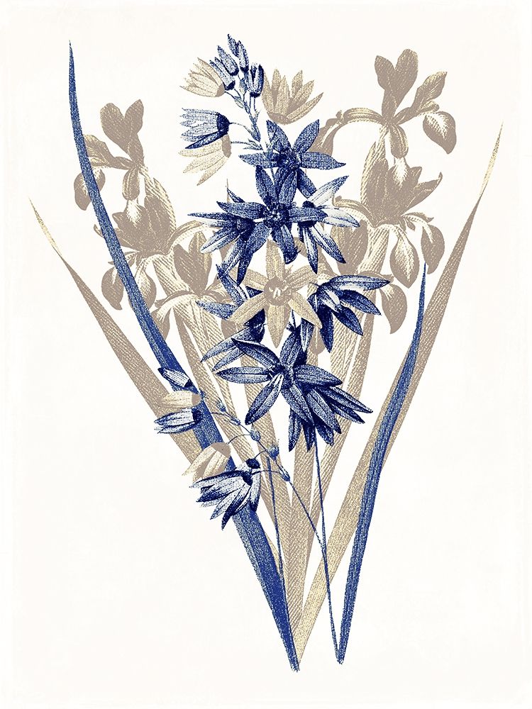 Indigo Flowers Three art print by Jace Grey for $57.95 CAD