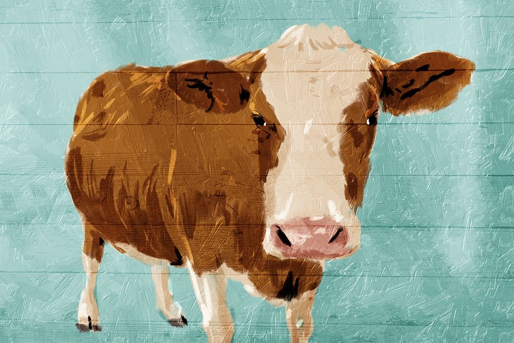 Brown Cow Now art print by Jace Grey for $57.95 CAD