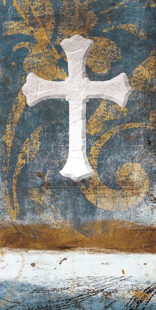 Cross On Blue art print by Jace Grey for $57.95 CAD