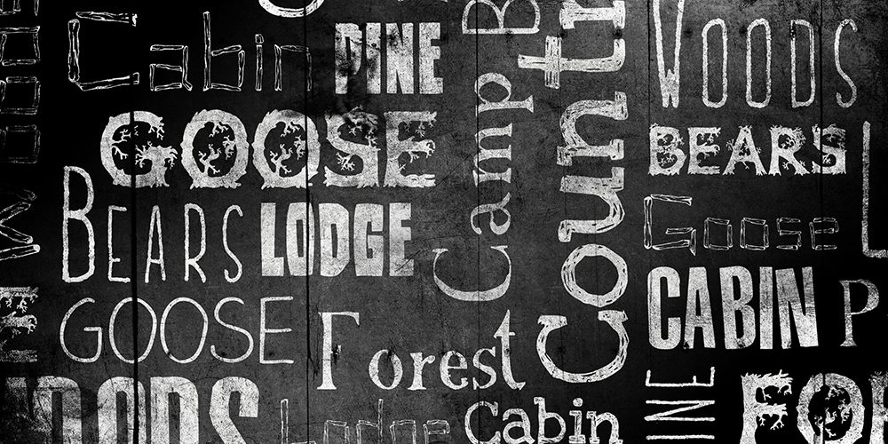 Lodge Words Mate art print by Jace Grey for $57.95 CAD