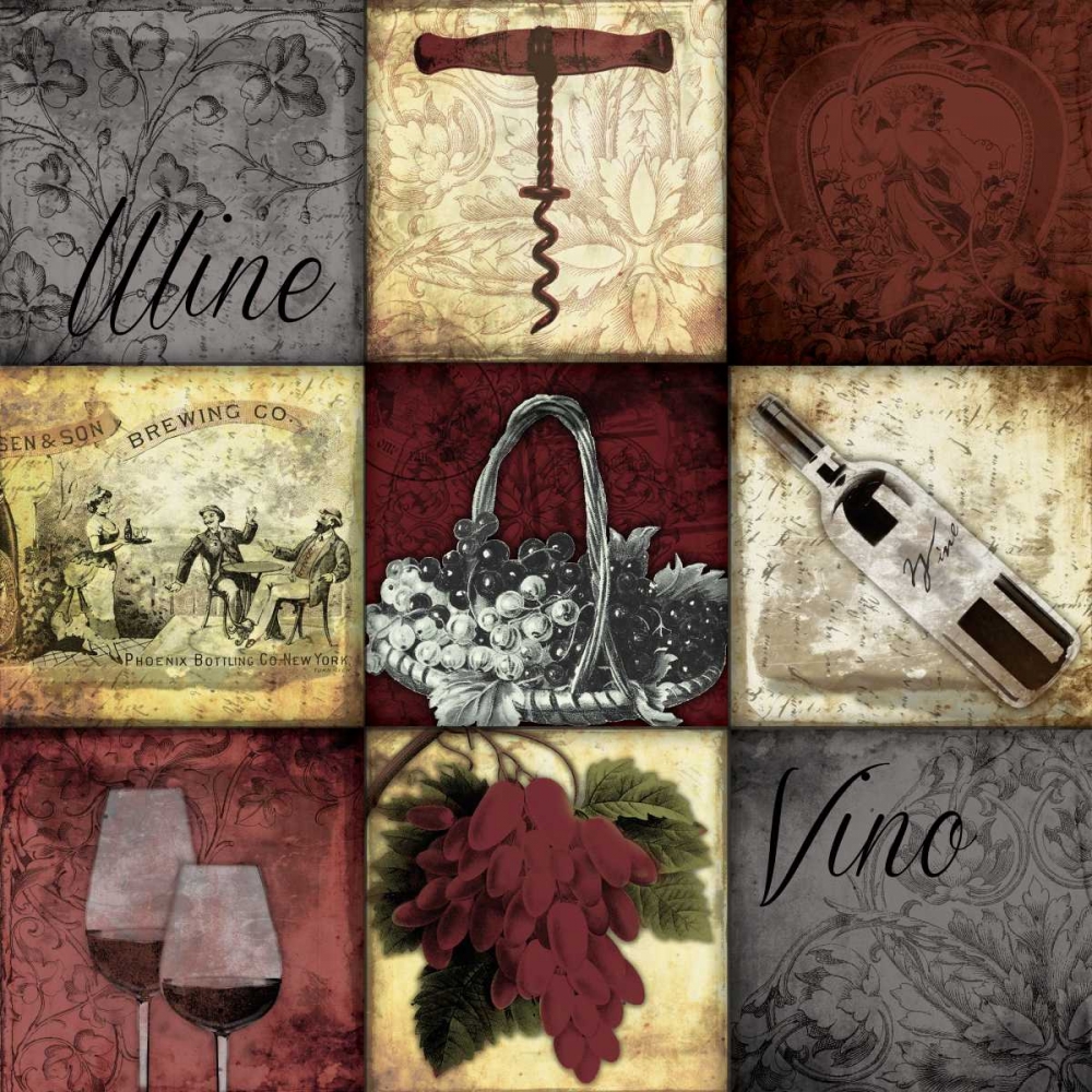 Wine 9patch2 art print by Jace Grey for $57.95 CAD
