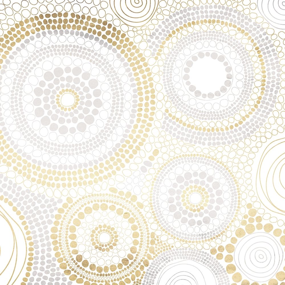 Gold Silver Dots art print by Jace Grey for $57.95 CAD