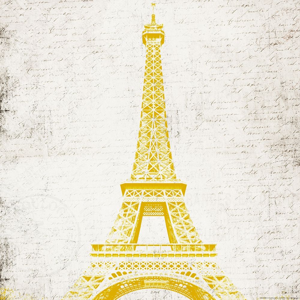 Paris Eiffel Yellow art print by Jace Grey for $57.95 CAD