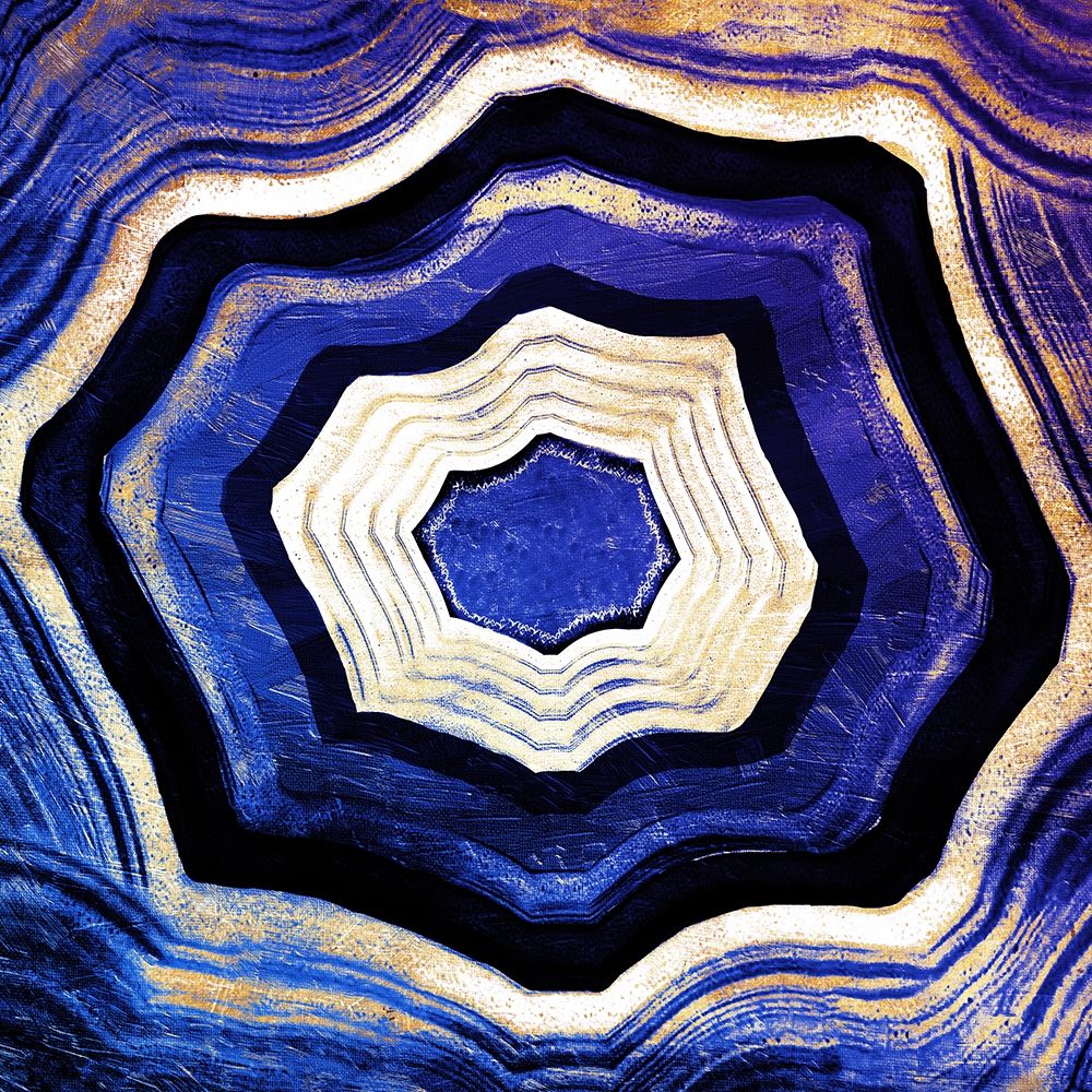 Agate rings Purple Blue art print by Jace Grey for $57.95 CAD