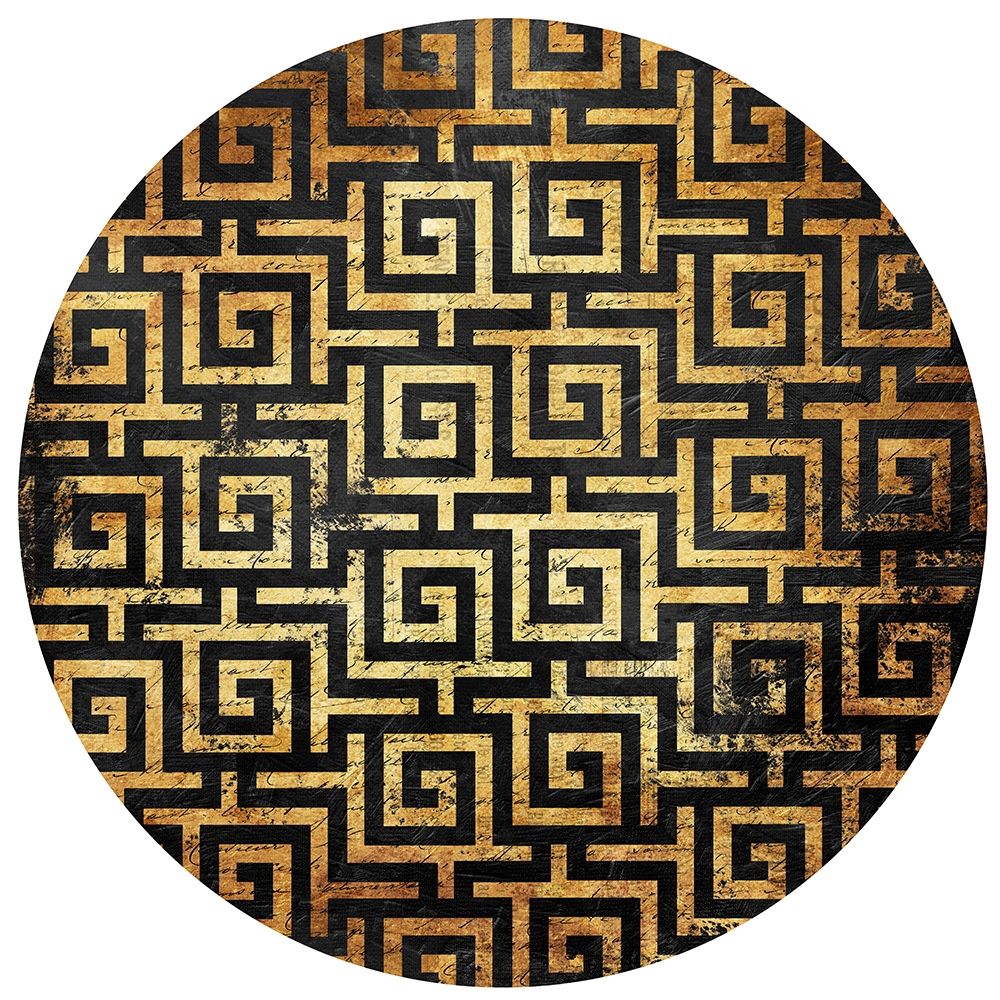 Gold Black Interlock Circle art print by Jace Grey for $57.95 CAD