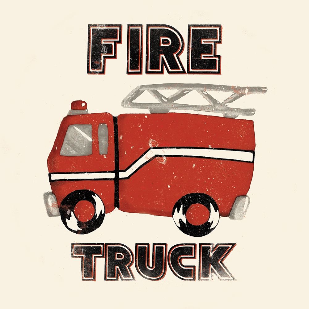 Fire Truck art print by Jace Grey for $57.95 CAD