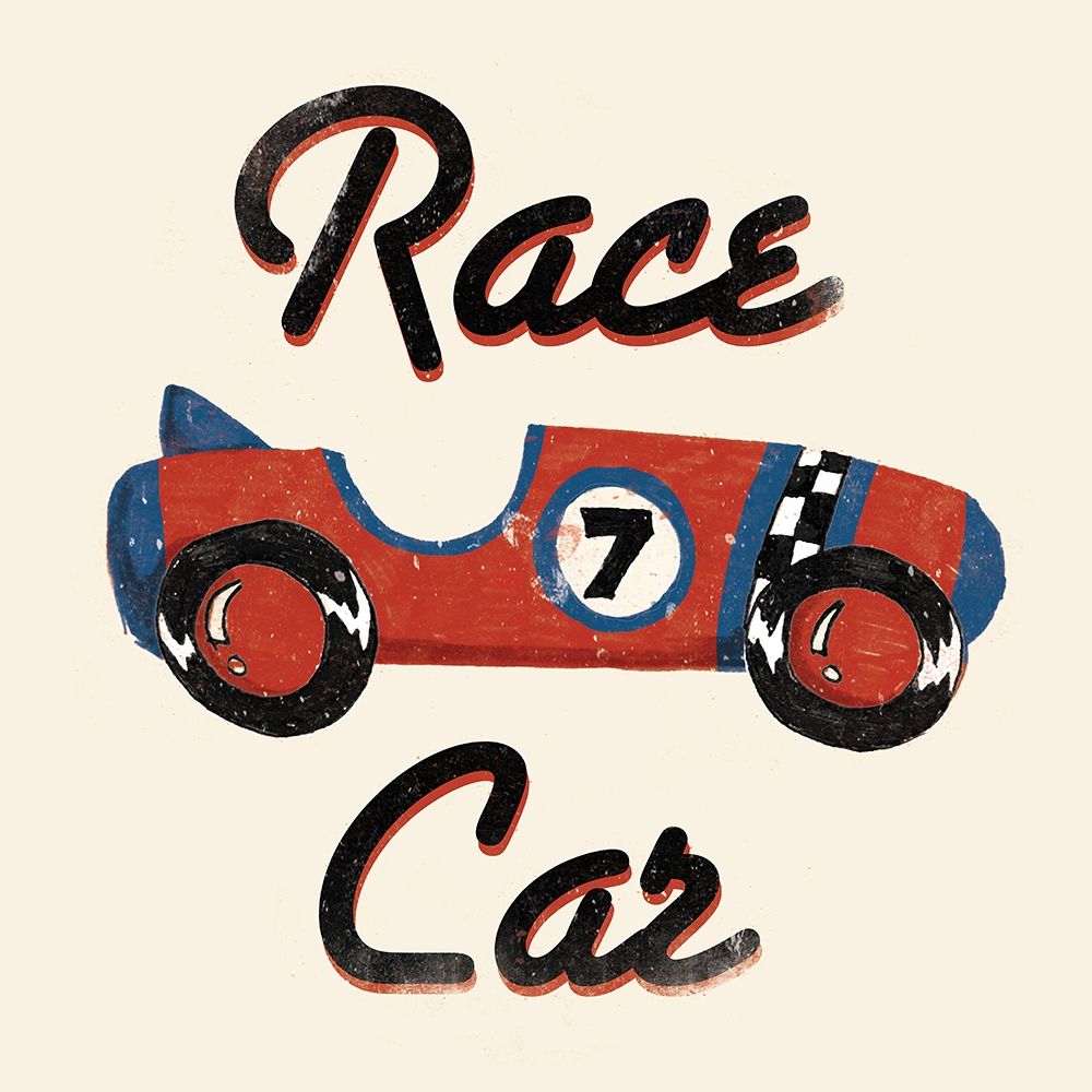 Race Car art print by Jace Grey for $57.95 CAD
