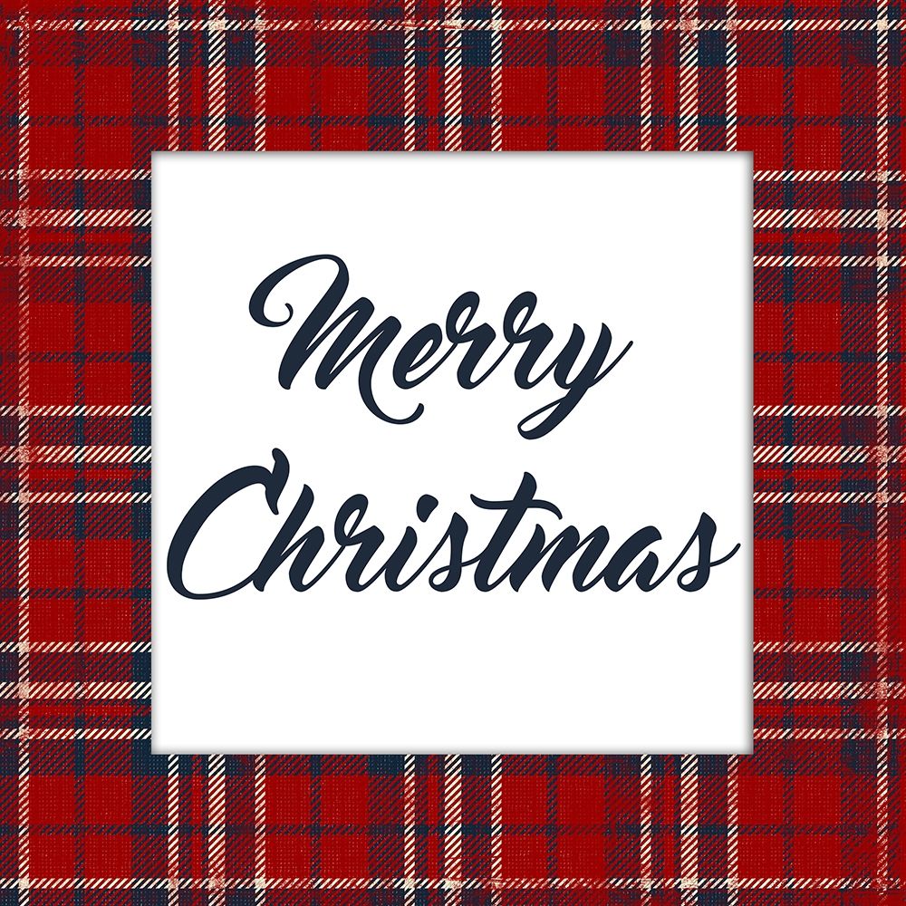 Plaid Merry Christmas art print by Jace Grey for $57.95 CAD