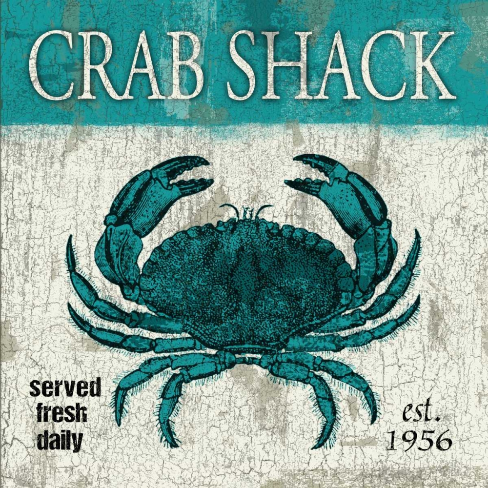 Crab Teal art print by Jace Grey for $63.95 CAD