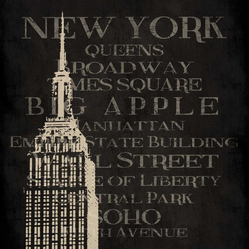 New York Type art print by Jace Grey for $57.95 CAD