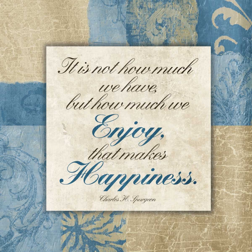 Enjoy Happiness art print by Jace Grey for $57.95 CAD