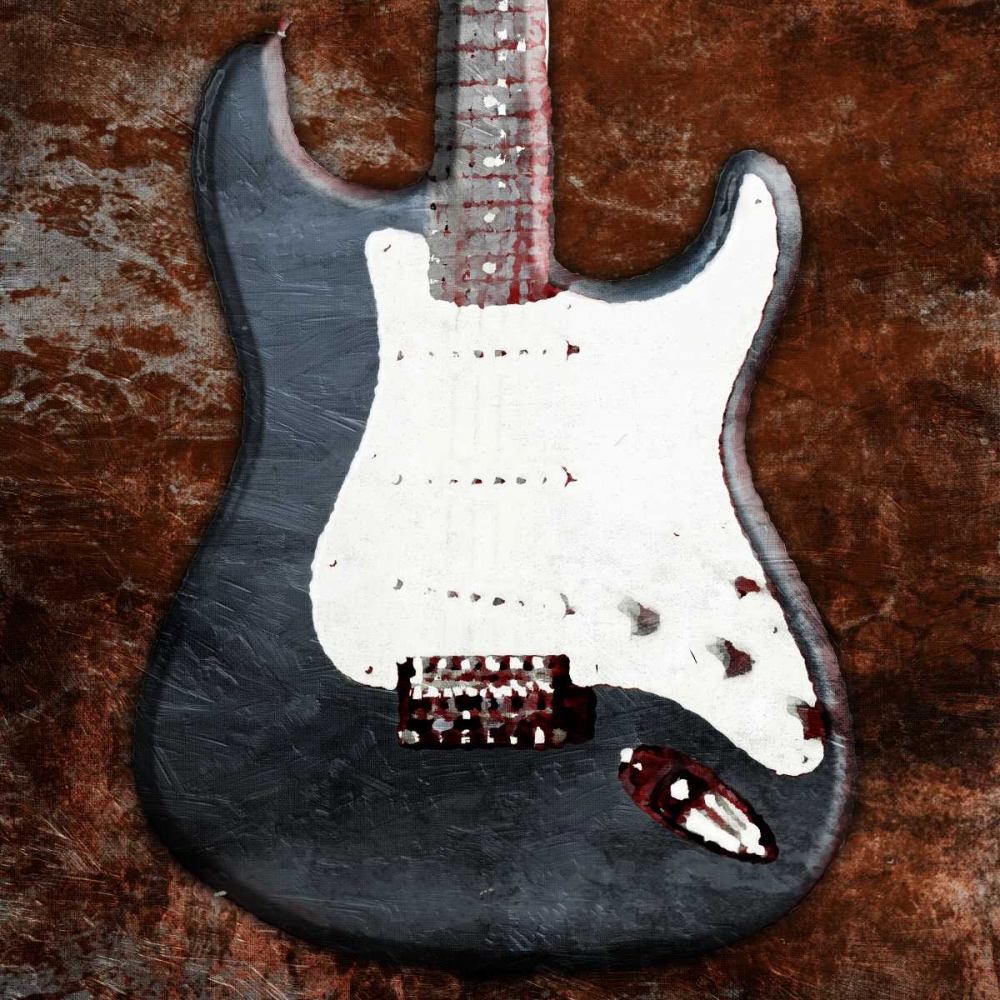 Rustic Electric Guitar art print by Jace Grey for $57.95 CAD