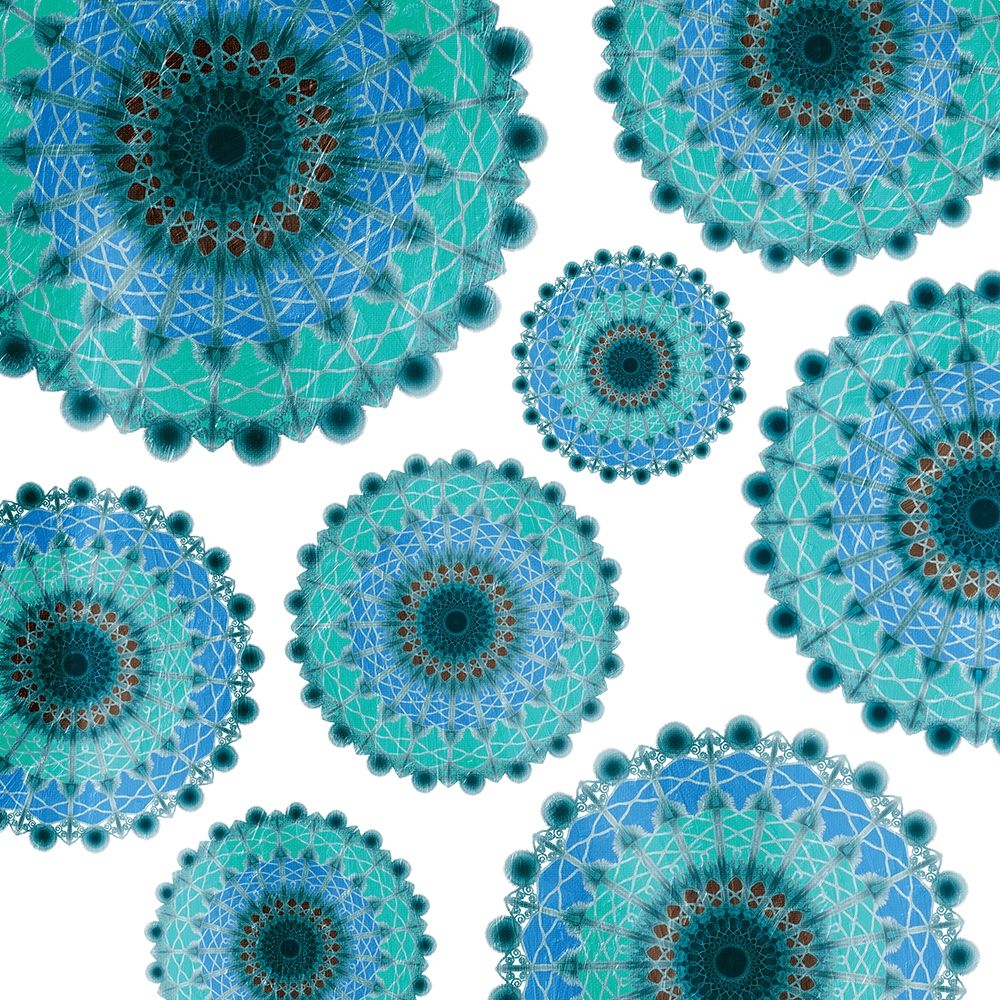 Peacock Circles art print by Jace Grey for $57.95 CAD