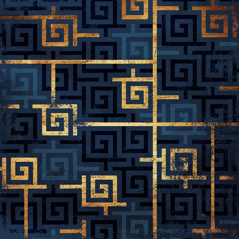 Blue Gold Keys art print by Jace Grey for $57.95 CAD