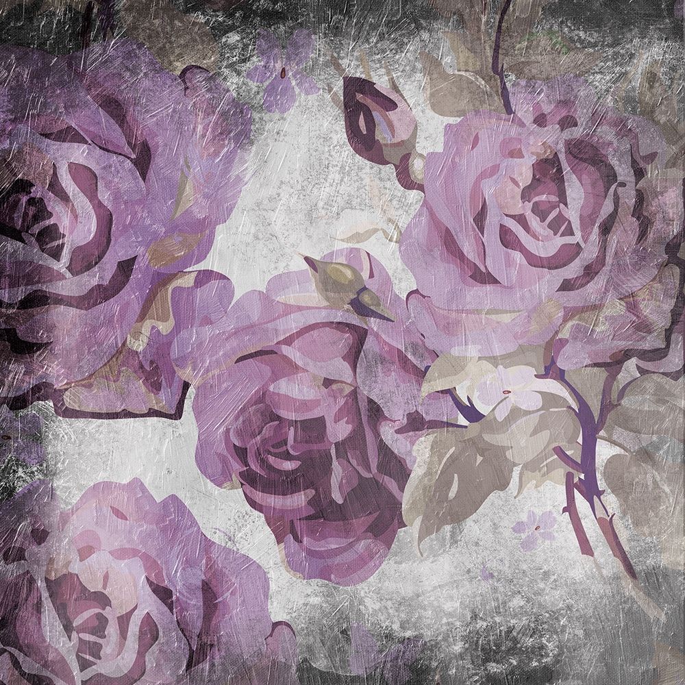 Purple Grey Flowers art print by Jace Grey for $57.95 CAD