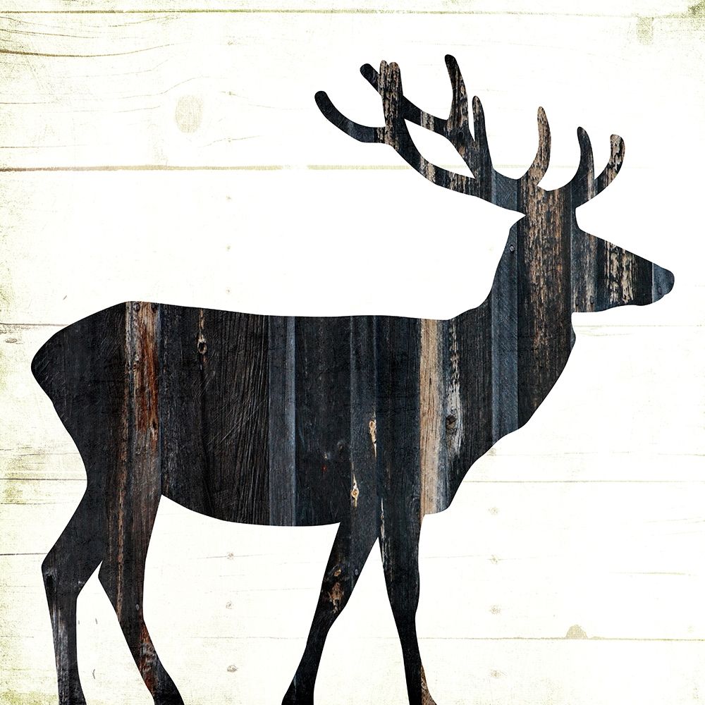 Wood On Wood Deer art print by Jace Grey for $57.95 CAD