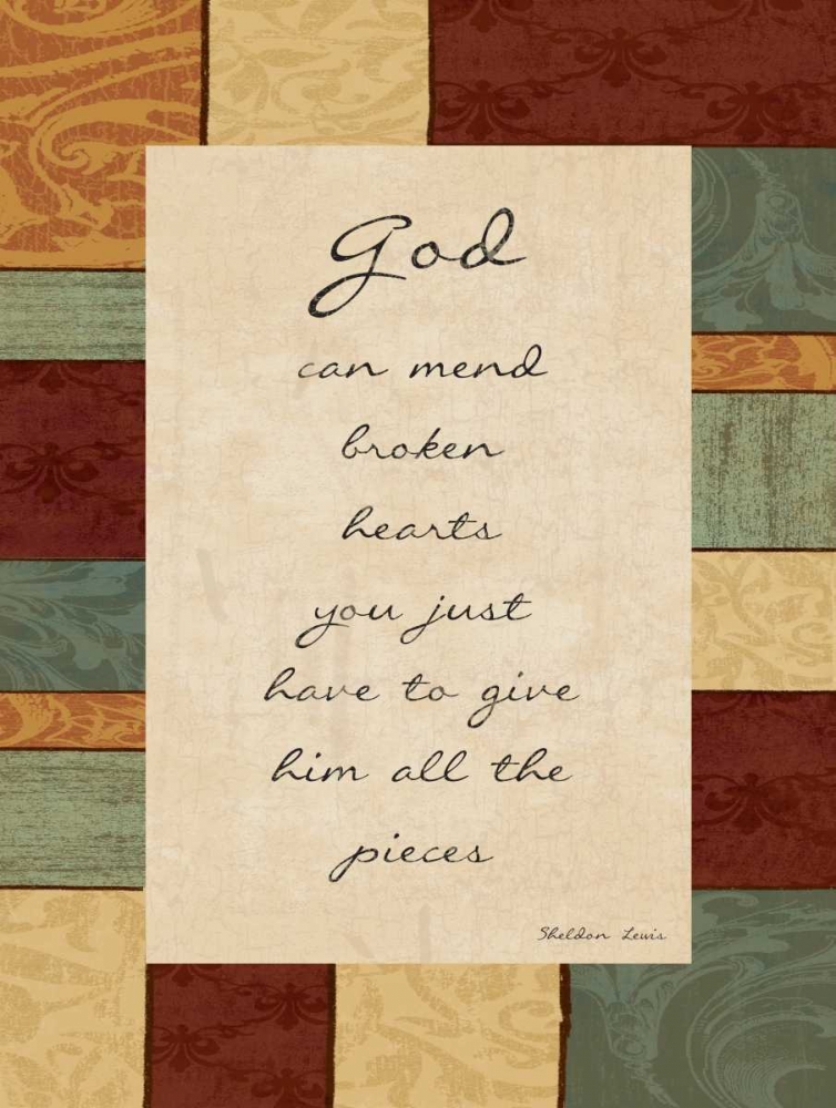 God Can Mend art print by Jace Grey for $57.95 CAD