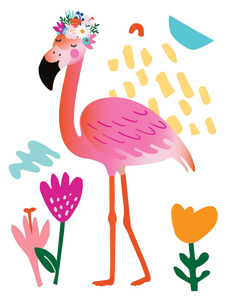 Flamingo art print by Jennifer McCully for $57.95 CAD
