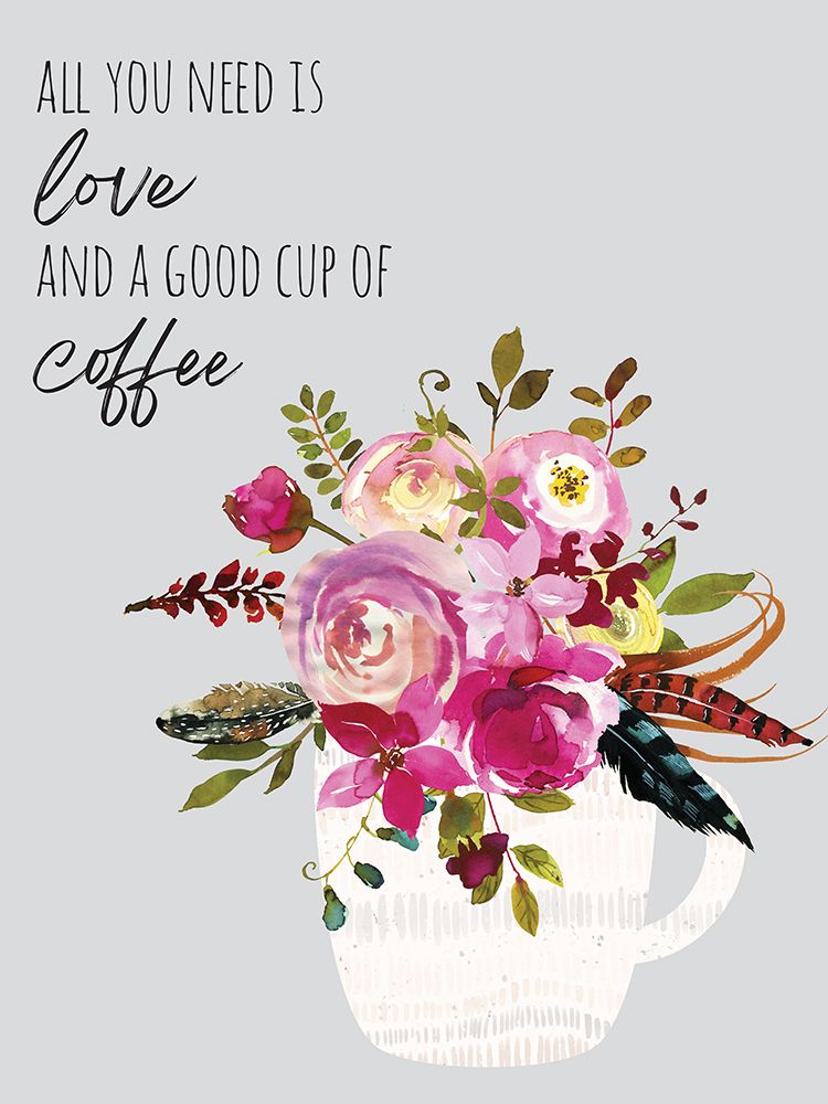 Love And Good Coffee art print by Jennifer McCully for $57.95 CAD