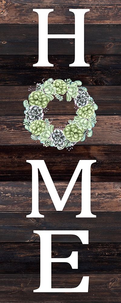 Home Succulent Wreath art print by Allen Kimberly for $57.95 CAD