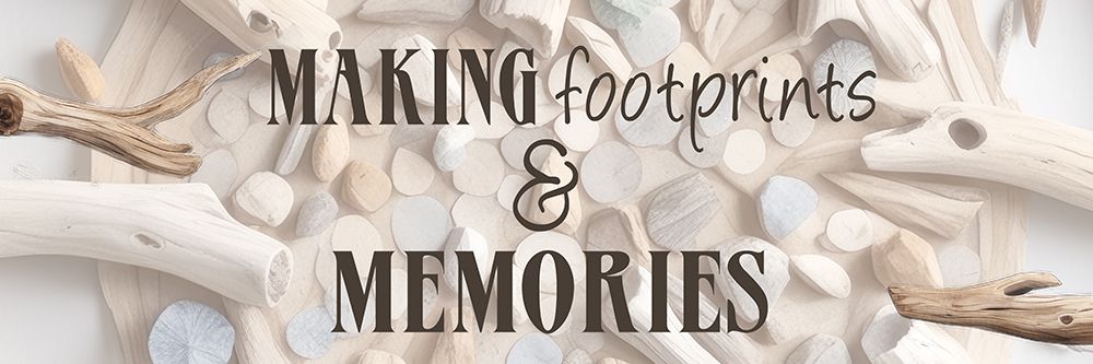 Footprints And Memories V2 art print by Kimberly Allen for $57.95 CAD