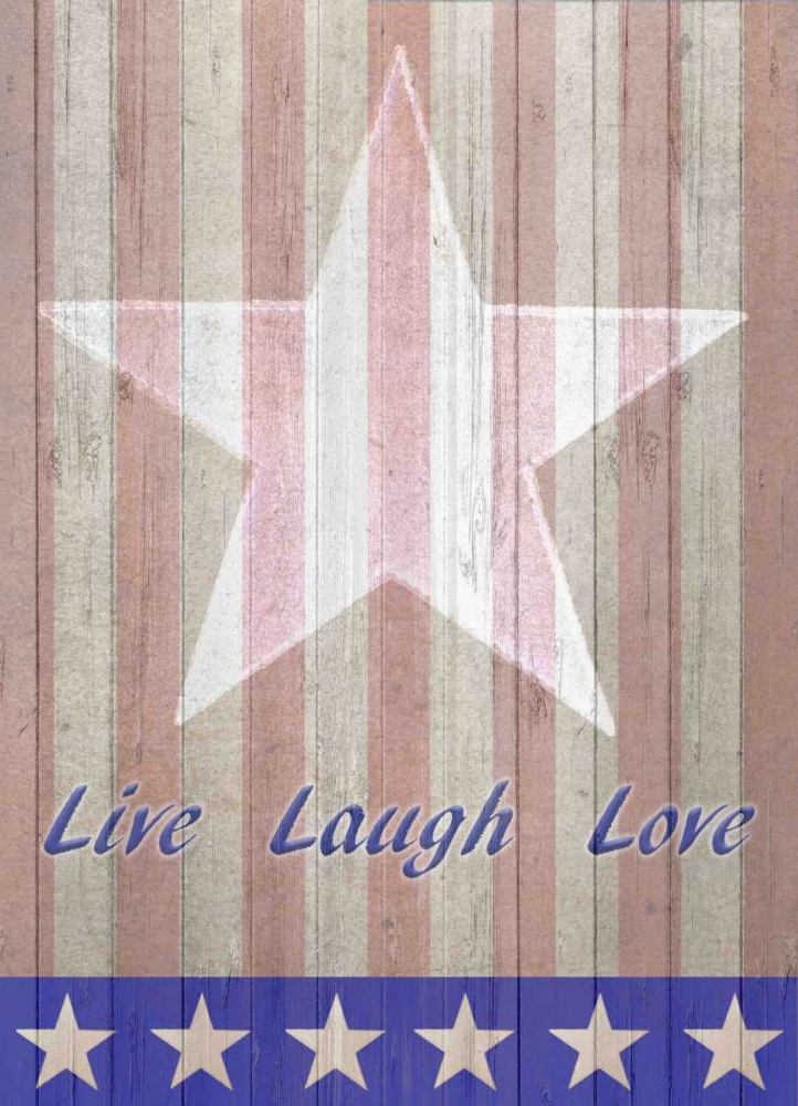 Live Laugh Love Flag art print by Kimberly Allen for $57.95 CAD