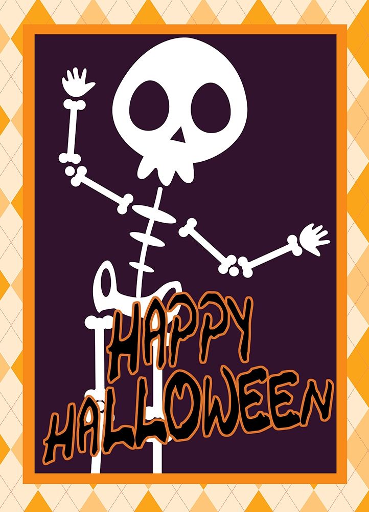 Skeleton Halloween art print by Allen Kimberly for $57.95 CAD