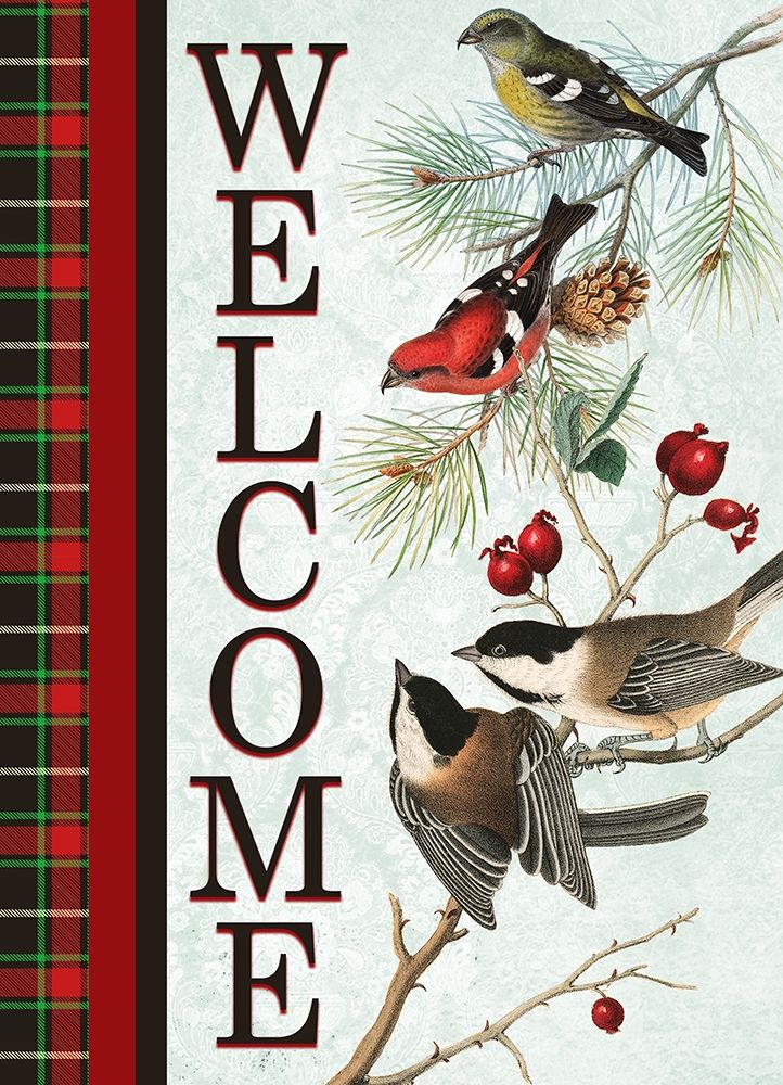 Christmas Birds Welcome art print by Allen Kimberly for $57.95 CAD