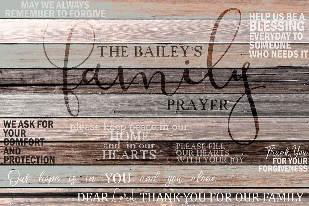Family Prayer art print by Allen Kimberly for $57.95 CAD