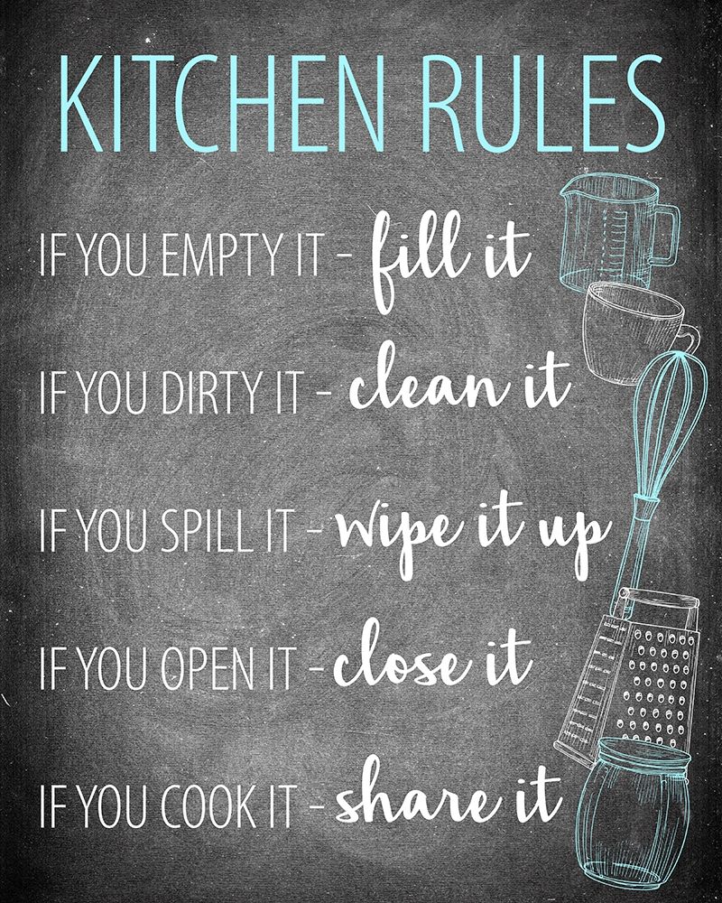 Kitchen Rules art print by Kimberly Allen for $57.95 CAD