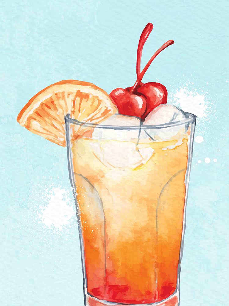 Cocktails 4 art print by Kimberly Allen for $57.95 CAD