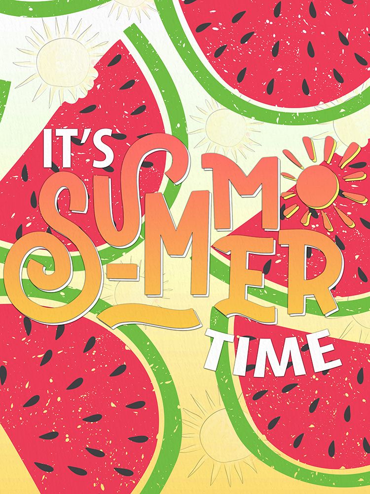 Summertime Watermelon art print by Kimberly Allen for $57.95 CAD