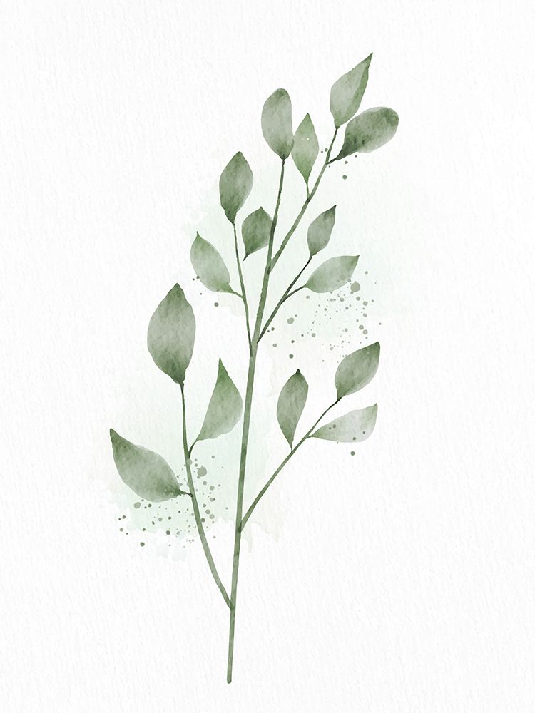 Minimal Greens 1 art print by Kimberly Allen for $57.95 CAD