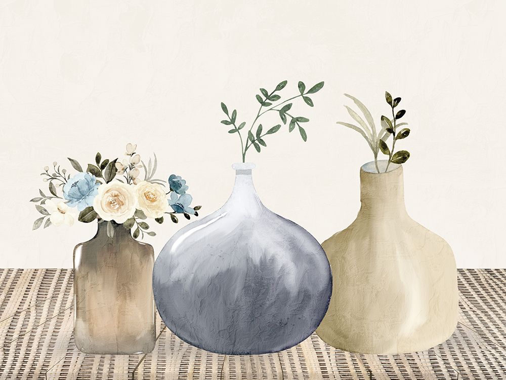 Eclectic Floral Vases 2 art print by Kimberly Allen for $57.95 CAD