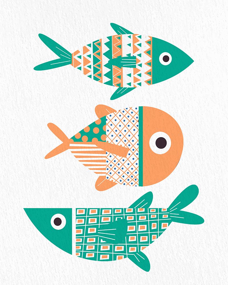 Bright Fish 1 art print by Kimberly Allen for $57.95 CAD