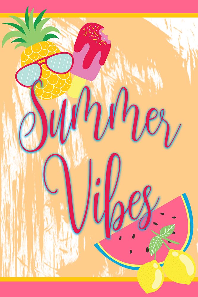 Summer Vibes Flag art print by Kimberly Allen for $57.95 CAD
